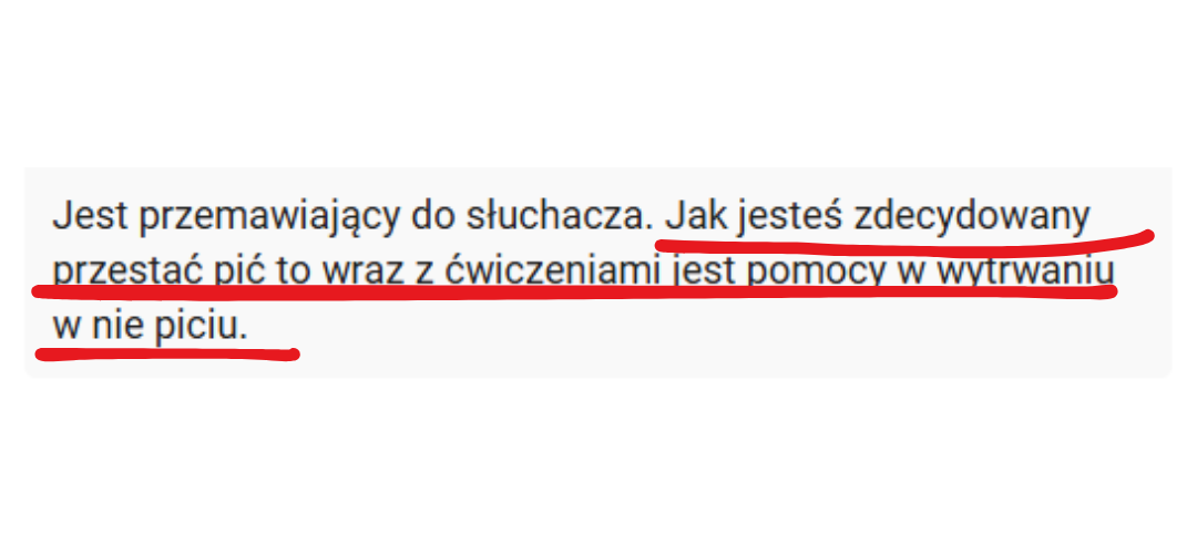 Opinia uczestnika kursu 10