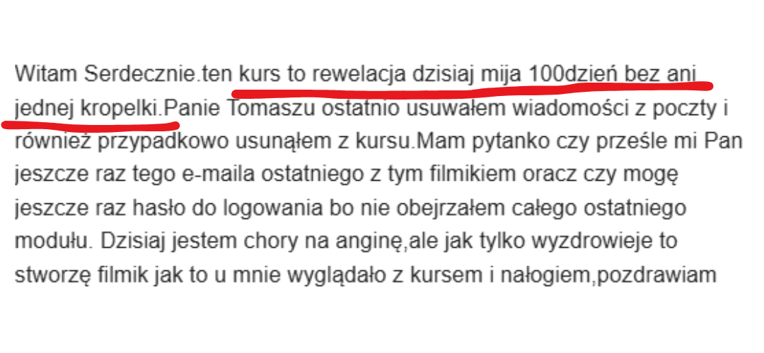 Opinia uczestnika kursu 11