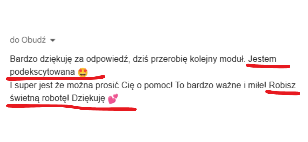 Opinia uczestnika kursu 13
