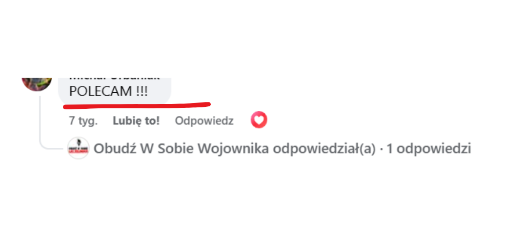 Opinia uczestnika kursu 16